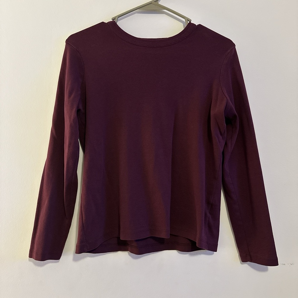Burgundy Long Sleeve Shirt